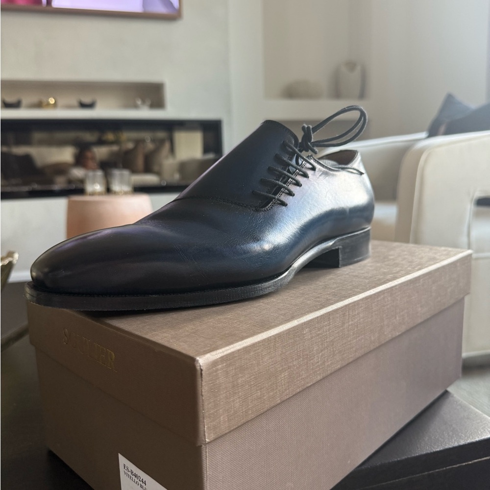 Black Leather Men's Dress Shoes